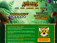 Tablet Screenshot of aniballs.toddworld.com